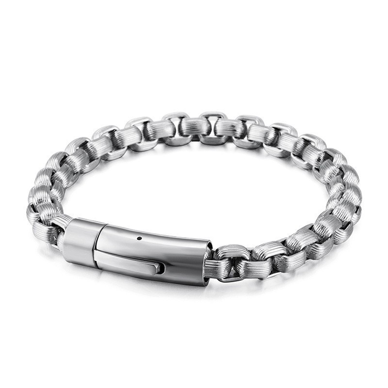 Nueva Pulsera De Titanio Estilo Retro De Motociclista Para Hombre, Cadena De Motociclista, Joyería De Mano Nueva Pulsera De Titanio Estilo Retro De Motociclista Para Hombre, Cadena De Motociclista, Joyería De Mano