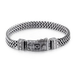 Pulsera De Doble Cadena De Joyería De Hip Hop Para Hombre, Elegantes Accesorios De Titanio.