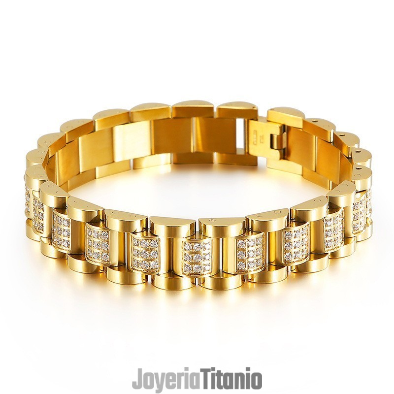 Pulseras De Titanio Para Hombre Con Diamantes Engastados. Pulseras De Titanio Para Hombre Con Diamantes Engastados.