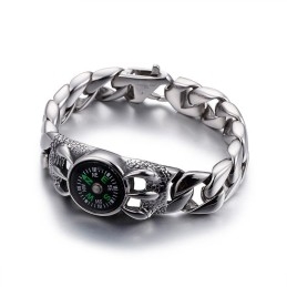 Pulsera De Brújula Retro Para Hombre Para Actividades Al Aire Libre