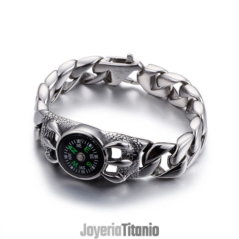Pulsera De Brújula Retro Para Hombre Para Actividades Al Aire Libre
