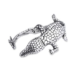 Nueva Pulsera De Titanio Con Diseño De Lagarto Para Hombre