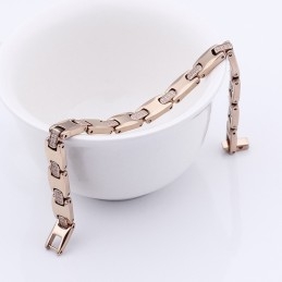 Pulsera De Acero De Tungsteno Y Germanio Con Diamantes De Moda Para Hombres Y Mujeres