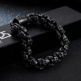 Pulsera De Cabeza De Fantasma, Joyería De Calavera Vintage