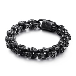 Pulsera De Cabeza De Fantasma, Joyería De Calavera Vintage