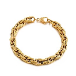Pulsera De Titanio Con Diseño De Serpiente Estilo Hip Hop Para Hombre