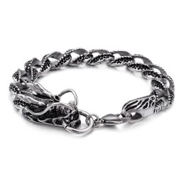 Pulsera Moderna De Titanio Con Grifo Para Hombre