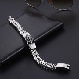 Pulsera Masónica De Moda Para Hombre