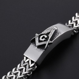 Pulsera Masónica De Moda Para Hombre