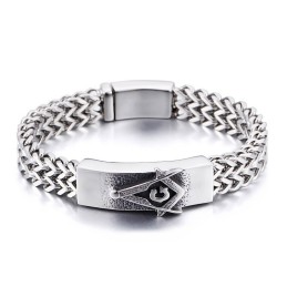 Pulsera Masónica De Moda Para Hombre