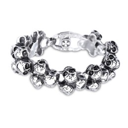 Pulsera De Calavera De Titanio Para Hombre