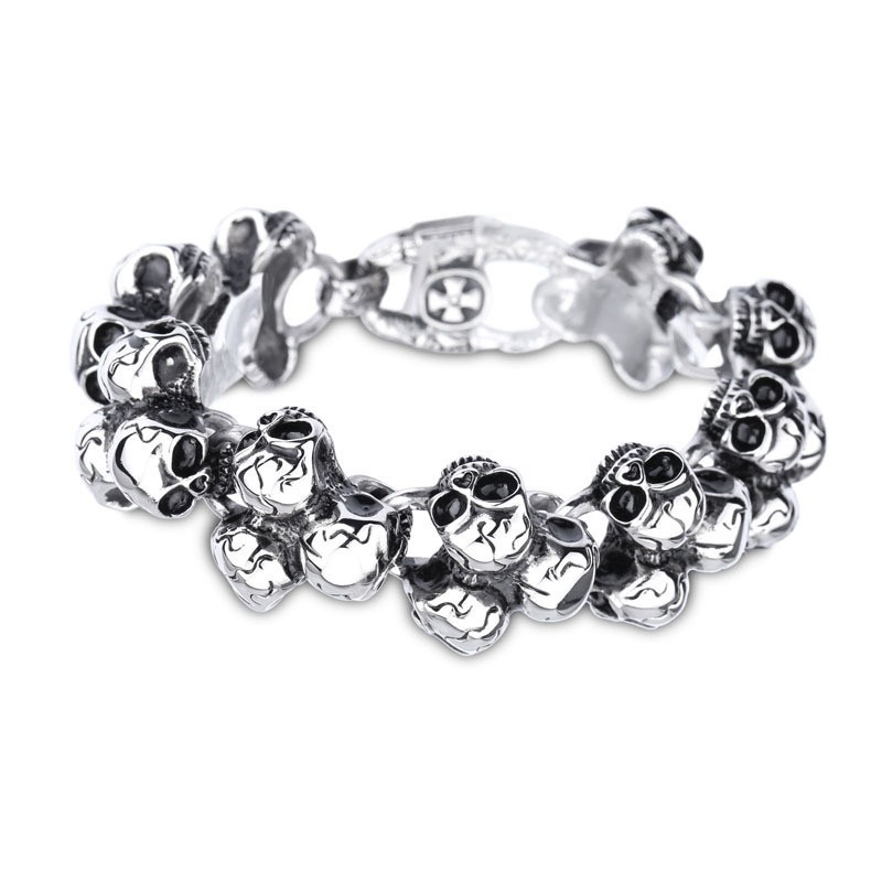 Pulsera De Calavera De Titanio Para Hombre Pulsera De Calavera De Titanio Para Hombre