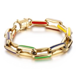 Pulseras Coloridas Cubanas Empalmadas Al Estilo Hip Hop