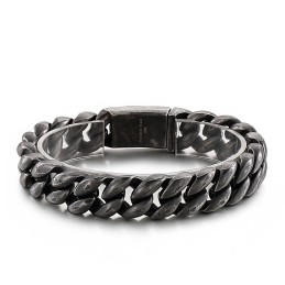 Pulsera De Titanio De 18 Quilates Con Baño Al Vacío Para Hombre