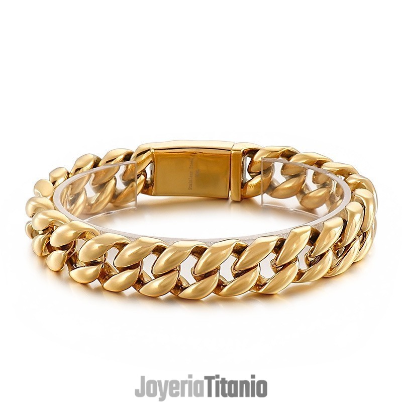Pulsera De Titanio De 18 Quilates Con Baño Al Vacío Para Hombre Pulsera De Titanio De 18 Quilates Con Baño Al Vacío Para Hombre