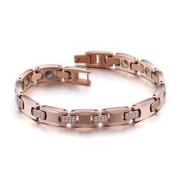 Pulsera De Pareja De Tungsteno Con Baño De Germanio Y Diamantes Del Mismo Párrafo