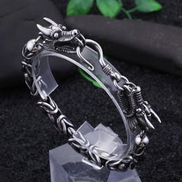 Pulsera De Titanio Con Gancho Y Diseño Moderno Y Chic Para Hombre