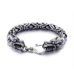 Pulsera De Titanio Con Gancho Y Diseño Moderno Y Chic Para Hombre