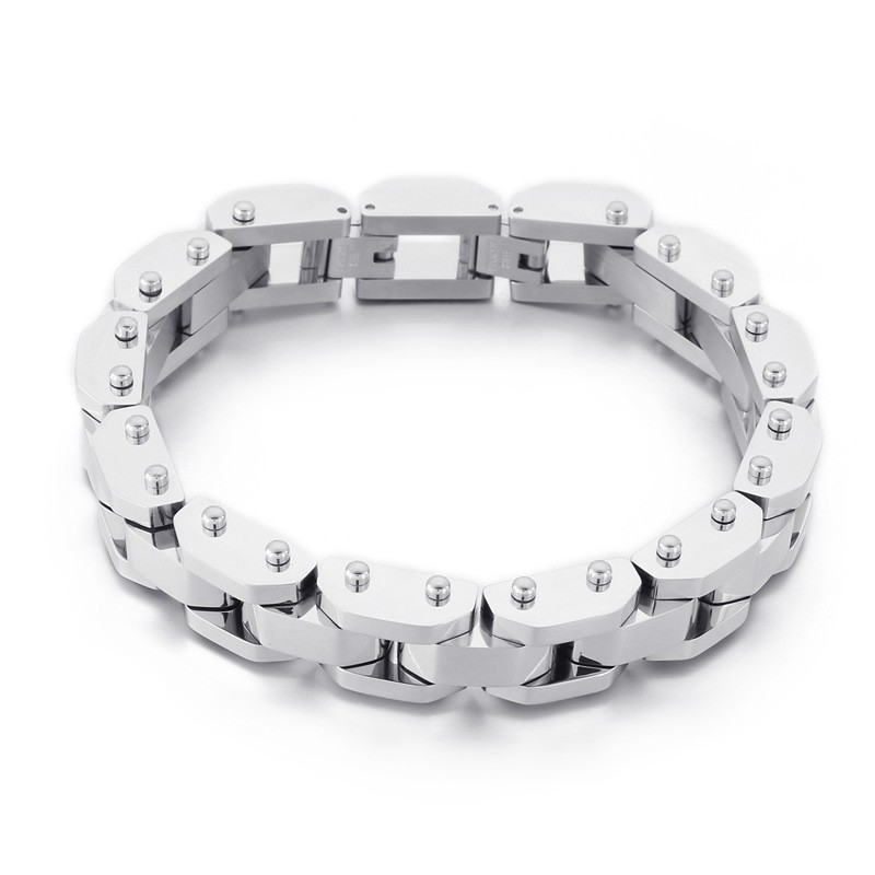 Pulsera De Titanio Galvanizada De Estilo Chic Y Moderno Para Hombre