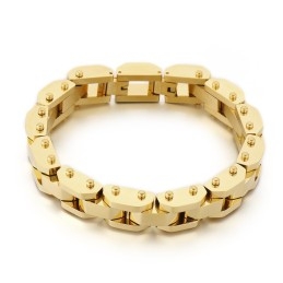 Pulsera De Titanio Galvanizada De Estilo Chic Para Hombre