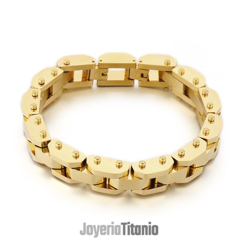 Pulsera De Titanio Galvanizada De Estilo Chic Para Hombre