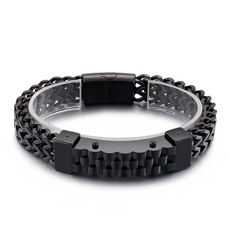 Pulsera De Titanio Para Hombre Estilo Hip-Hop
