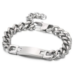Pulsera De Titanio Con Cadena De Cola De Marca Curva De Moda Para Hombre