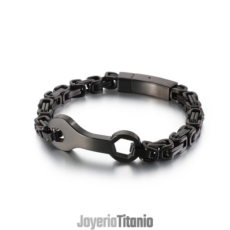 Pulsera De Titanio Con Cadena De Llave De Moda Para Hombre Pulsera De Titanio Con Cadena De Llave De Moda Para Hombre