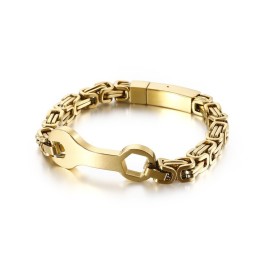Pulsera De Titanio Con Cadena De Llave De Moda Para Hombre