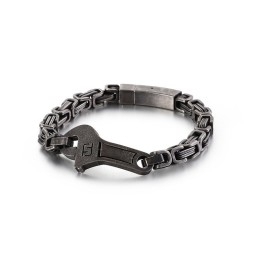 Pulsera De Titanio Para Hombre Con Placa Curva "Cool Wrench Back To The Curved"