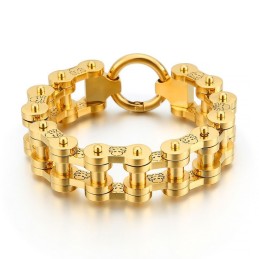 Pulsera De Bicicleta De Titanio Para Hombre Con Diseño De Piratas, Estilo Hip-Hop Y Rock.