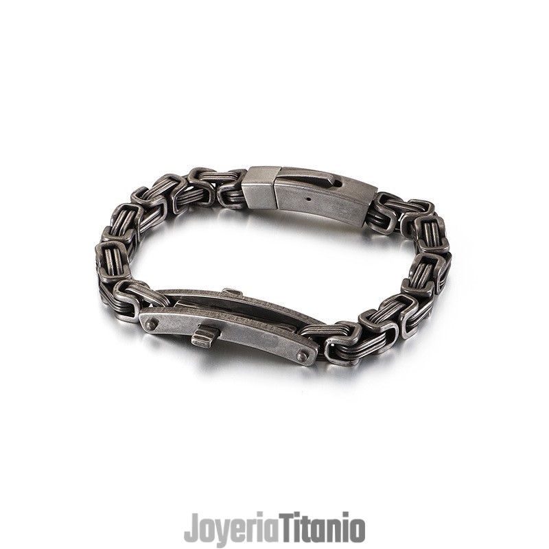 Pulsera De Titanio Con Cruz Curvada Para Hombre Pulsera De Titanio Con Cruz Curvada Para Hombre