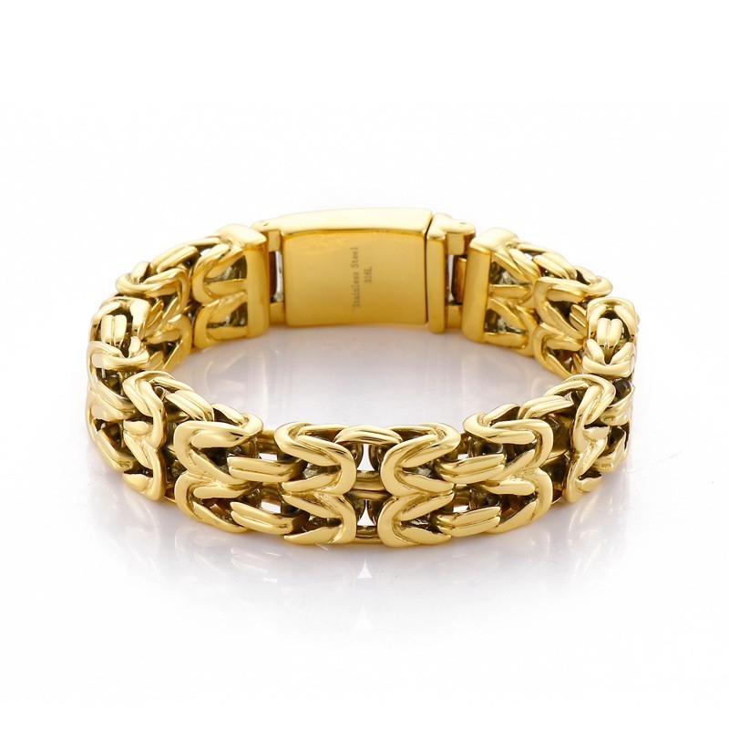 Pulsera De Titanio Hueca En Forma De V Para Hombre