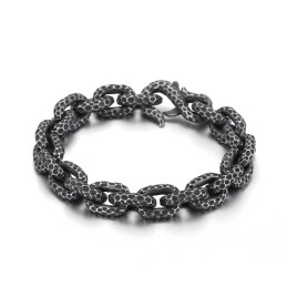 Pulsera De Titanio Con Lunares De Moda Para Hombre