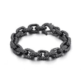 Pulsera De Titanio Con Lunares De Moda Para Hombre