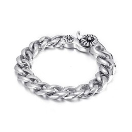 Pulsera De Titanio Con Hebilla De Caracol Para Hombre, Estilo Chic Y Popular