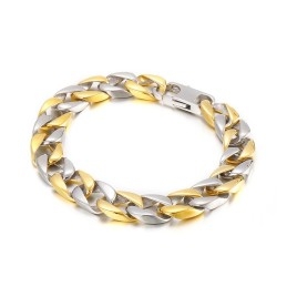 Pulsera De Titanio Para Hombre Con Estilo Hip Hop Rock