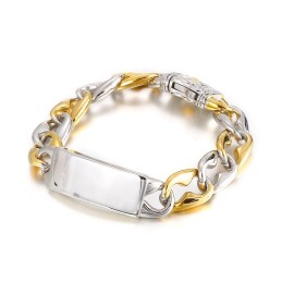 Pulsera De Titanio Para Hombre Con Estilo Hip Hop Rock