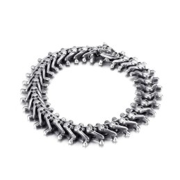 Pulsera De Titanio Para Hombre Con Calavera Pequeña Exagerada