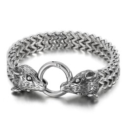 Pulsera De Titanio Para Hombre Con Diseño De Acero Y Color Del Zodiaco