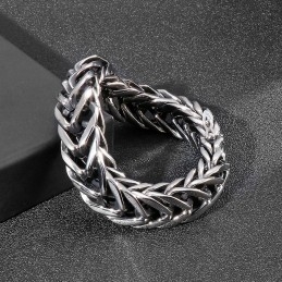 Pulsera De Titanio Para Hombre Con Una Sola Capa En Forma De V Y Estilo Chic Y Moderno