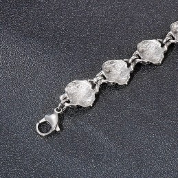 Pulsera De Titanio Para Hombre Con Diseño De Calavera Y Fantasma