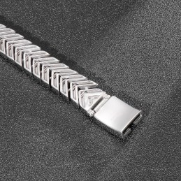 Pulsera De Titanio Con Hueso De Serpiente Para Hombre, Estilo Chic Y Genial, Ideal Como Regalo.