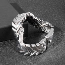 Pulsera De Titanio Con Hueso De Serpiente Para Hombre, Estilo Chic Y Genial, Ideal Como Regalo.
