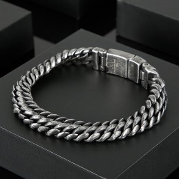 Pulsera De Titanio Con Cierre A Presión Para Hombre, Sencilla Y Genial.