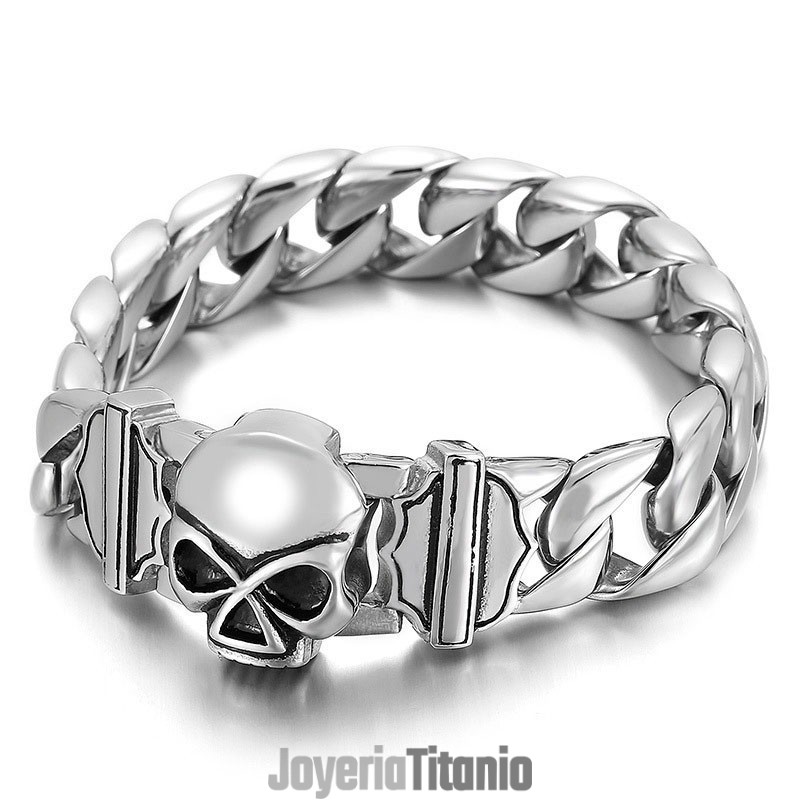 Accesorios De Pulsera De Titanio Con Calavera De Moda Para Hombre Accesorios De Pulsera De Titanio Con Calavera De Moda Para Hombre