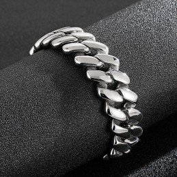 Pulsera De Titanio Con Forma De Diamante Chic Wind