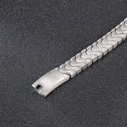 Pulsera De Titanio De Moda Para Hombre Con Superficie De Arena