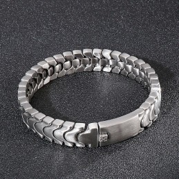 Pulsera De Titanio De Moda Para Hombre Con Superficie De Arena