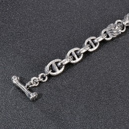 Pulsera De Titanio Con Cabeza De León Para Hombre, Accesorio De Escenario